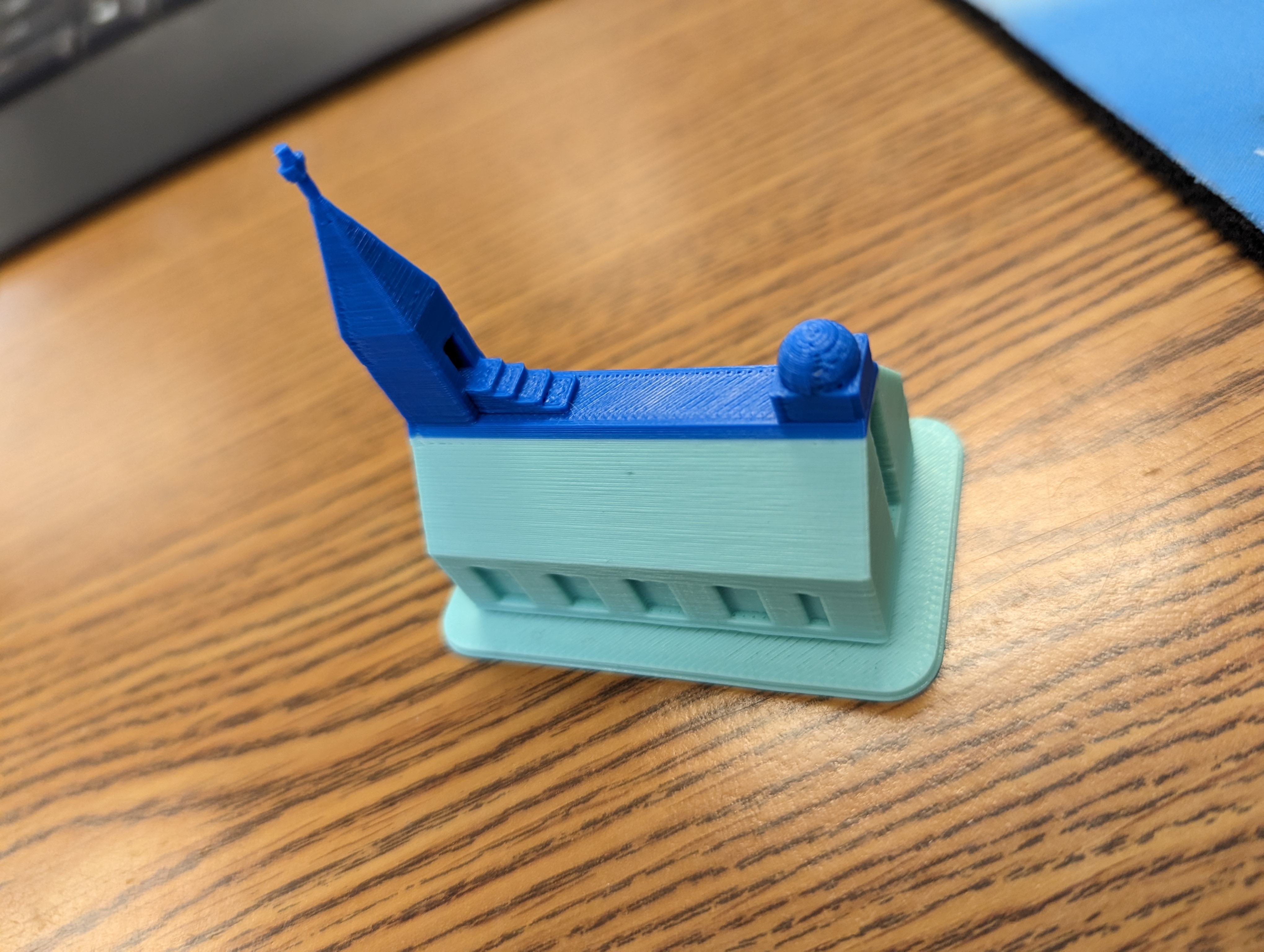 Foam-core body with skewers as axles