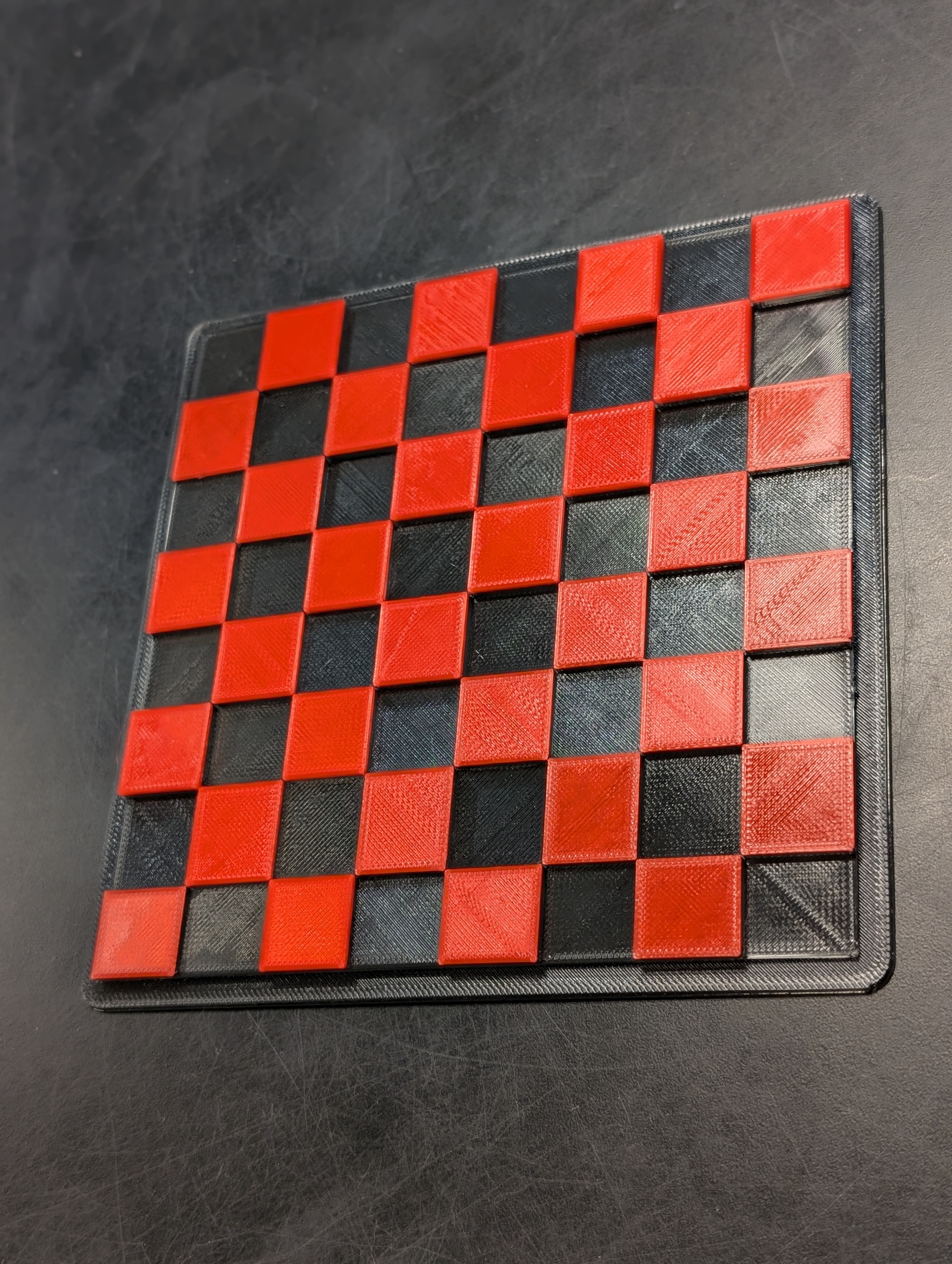 Close-up of axle guides to reduce friction